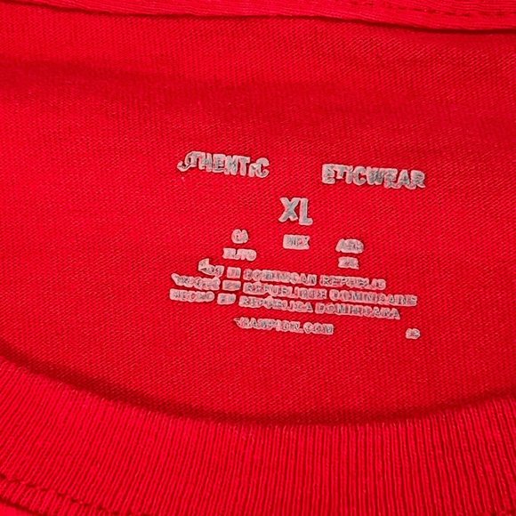 Tom Brady‎ Tampa Bay Buccaneers Champion XL T-Shirt Face Graphic Print Red - Picture 2 of 8